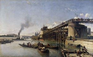 Uitzicht op Parijs, de Seine of l